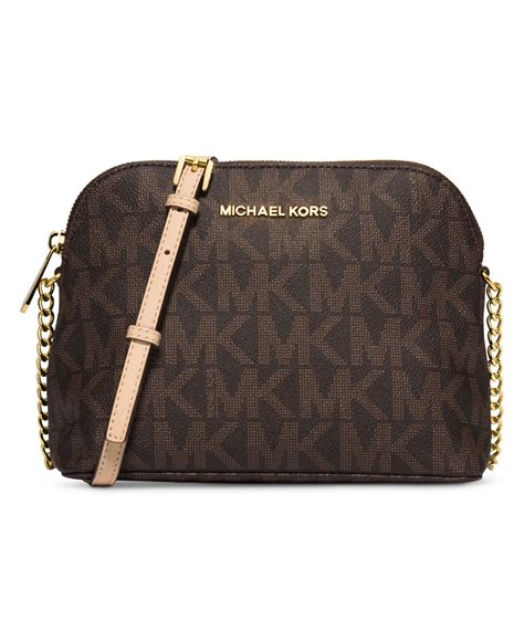 michael kors cindy large leather dome crossbody|Michael Kors large dome crossbody.